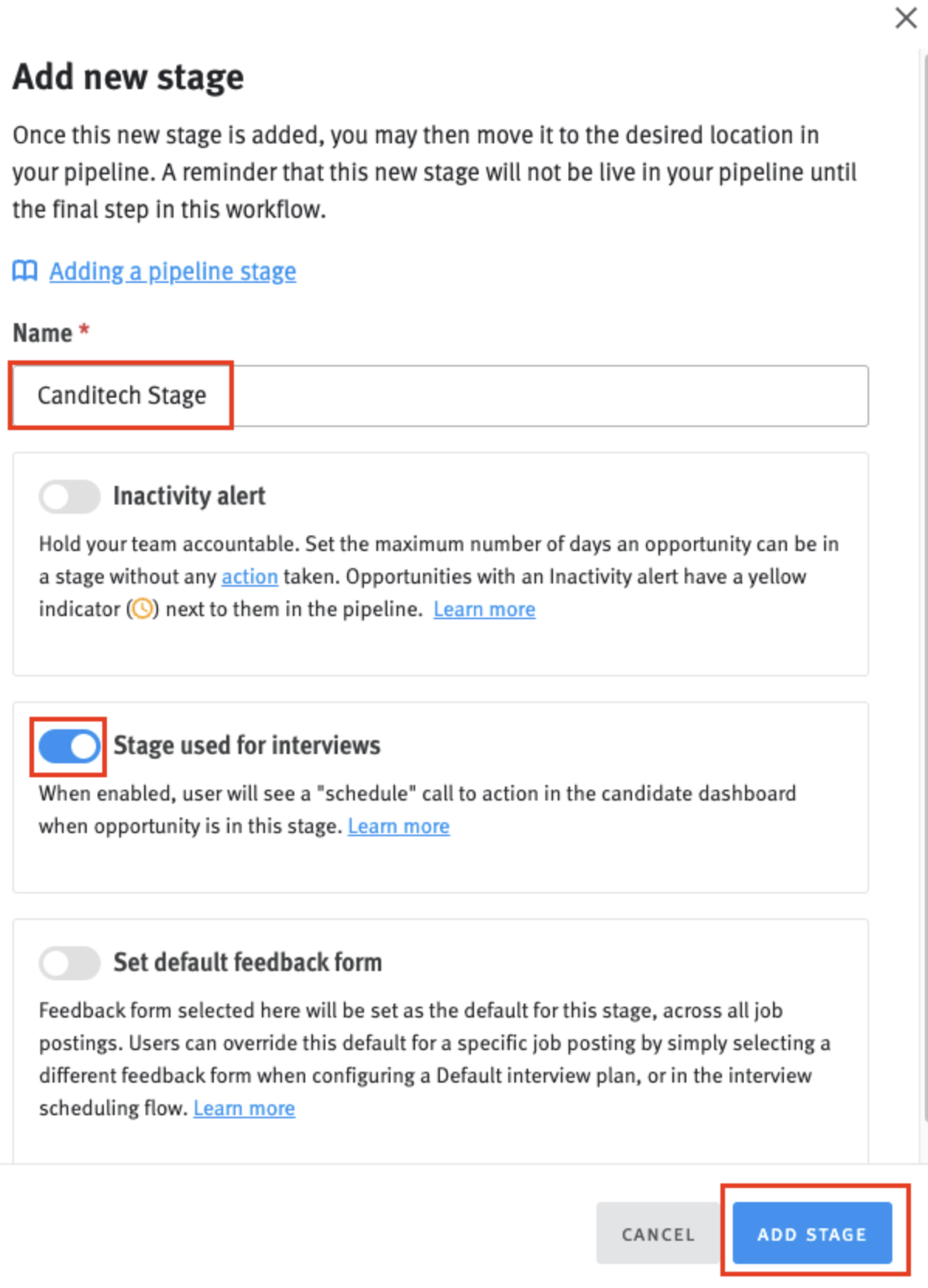 Enabling and using the Canditech integration