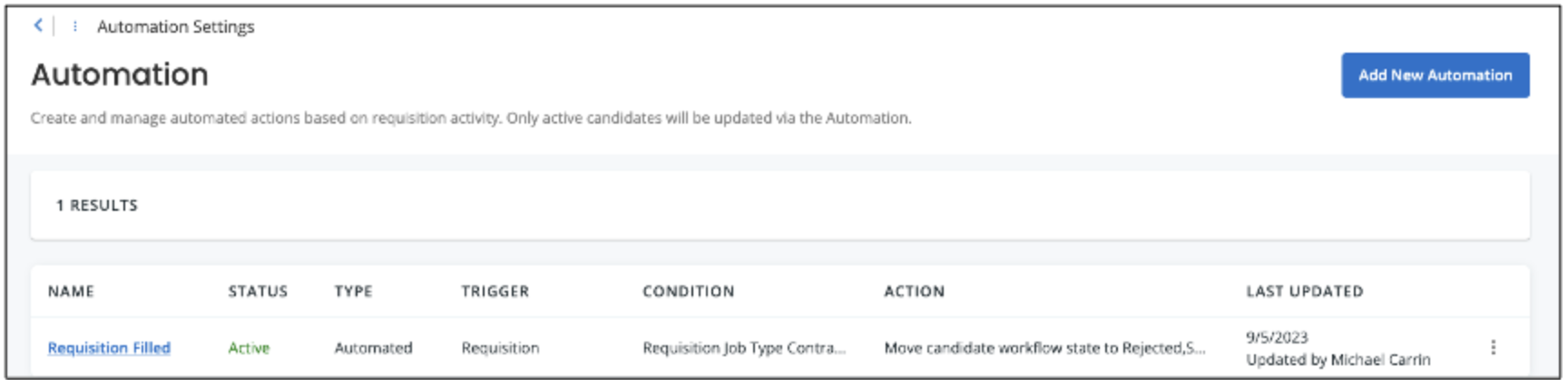 Automation Engine Configuration