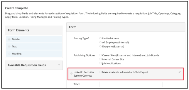 Configure LinkedIn Recruiter System Connect (RSC)