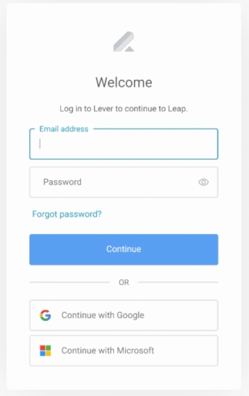 Enabling and using the Leap integration