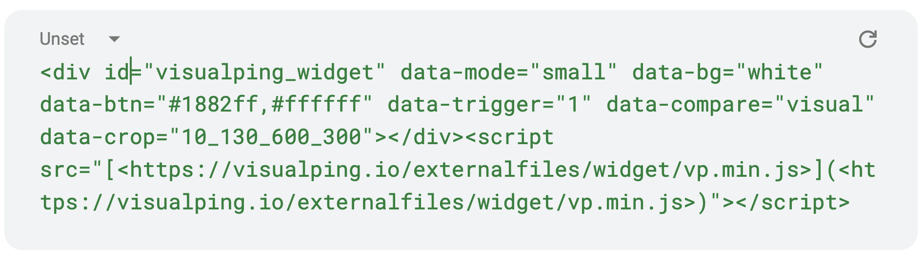Enabling and using the Visualping integration