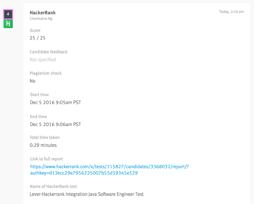 Enabling and using the HackerRank Tests integration