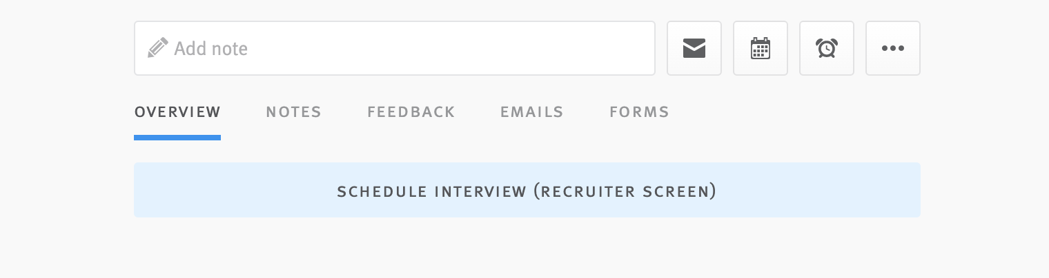 Viewing interviewer availability when scheduling interviews