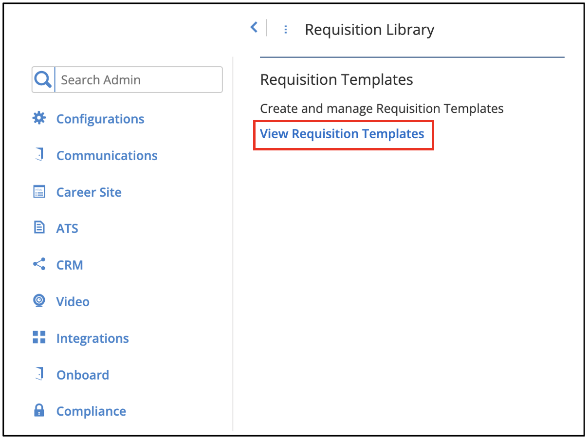 Create Requisition Template