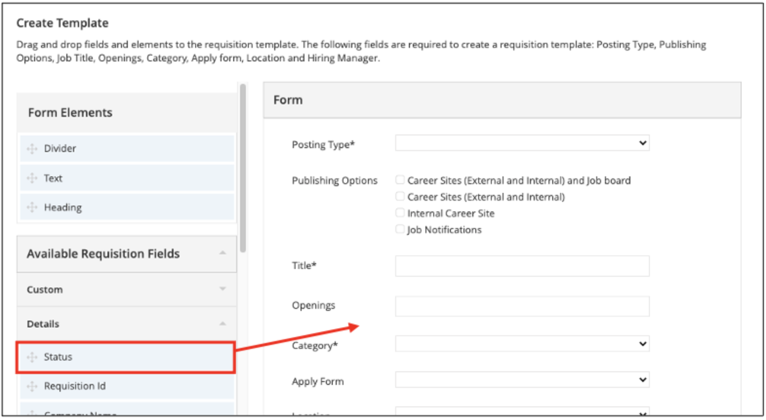 Create Requisition Template