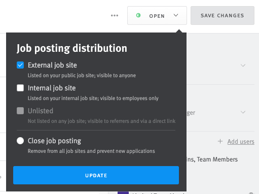 Enabling and Using the LinkedIn Job Board Integration