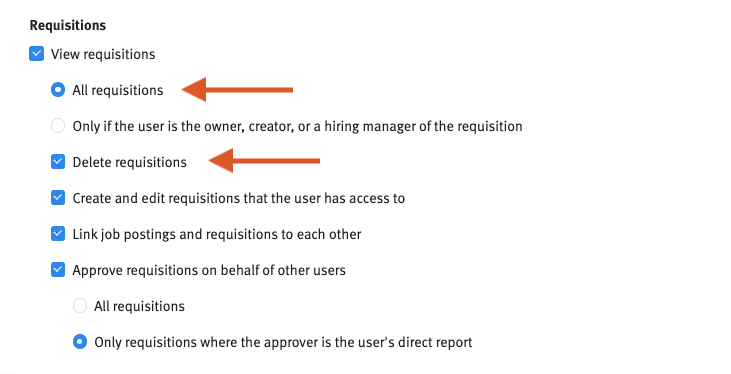 Creating and managing requisitions