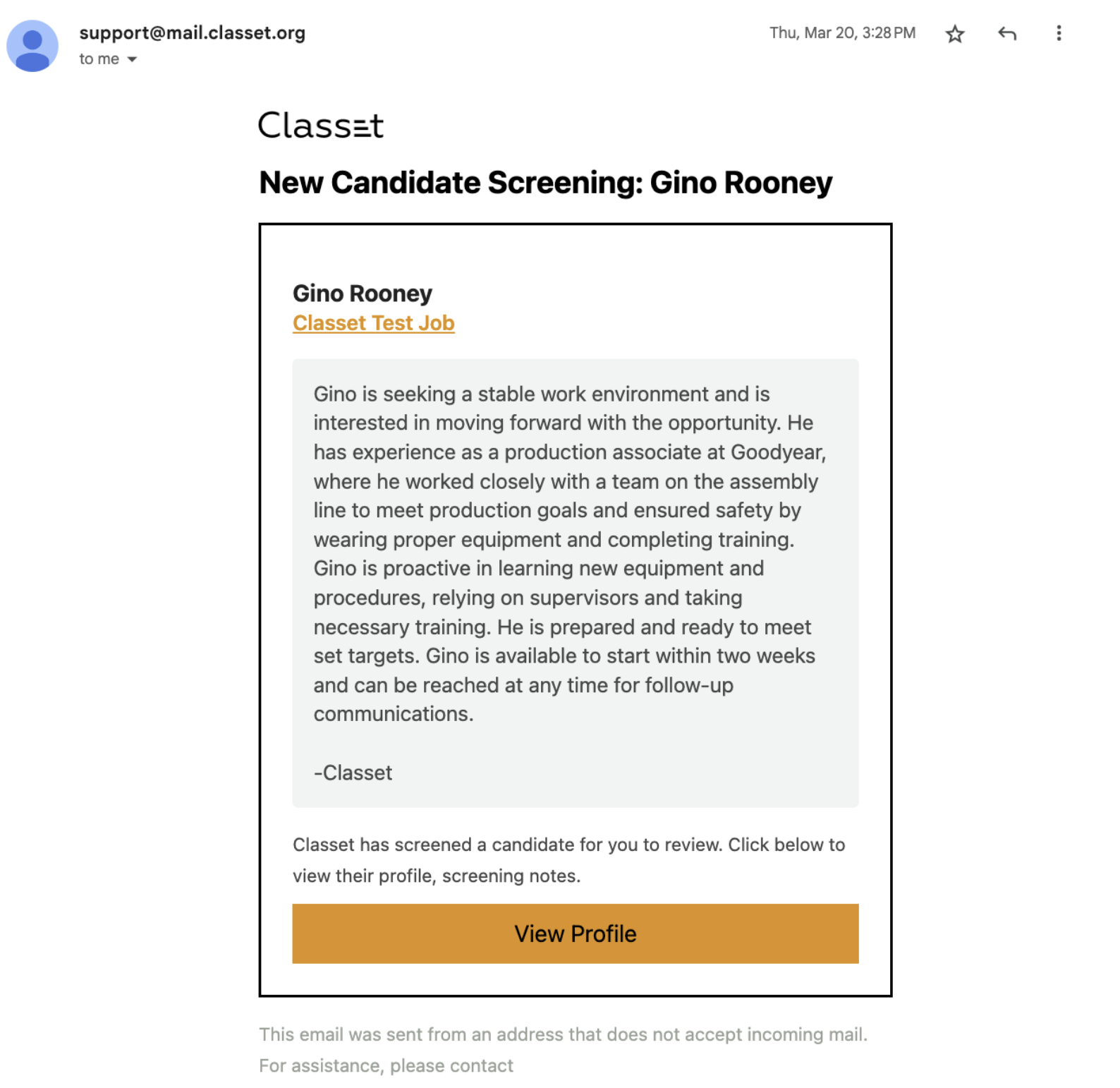 Enabling and using the Classet integration