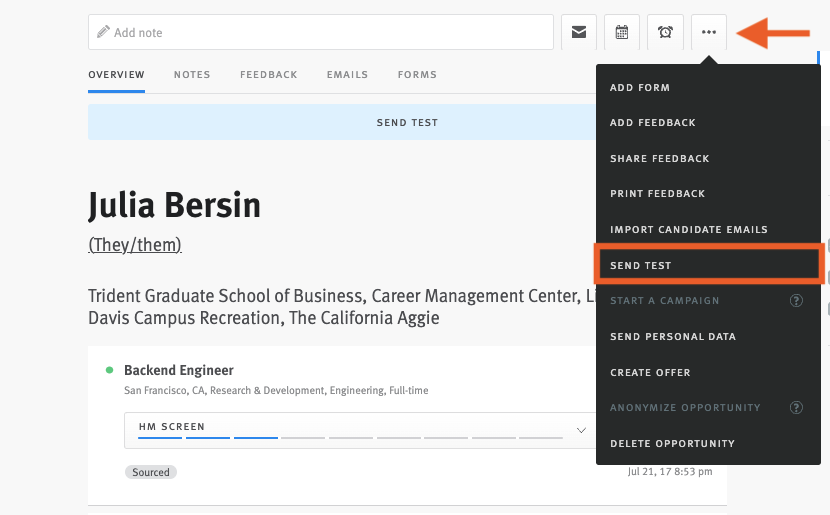 Enabling and using the HackerRank Tests integration