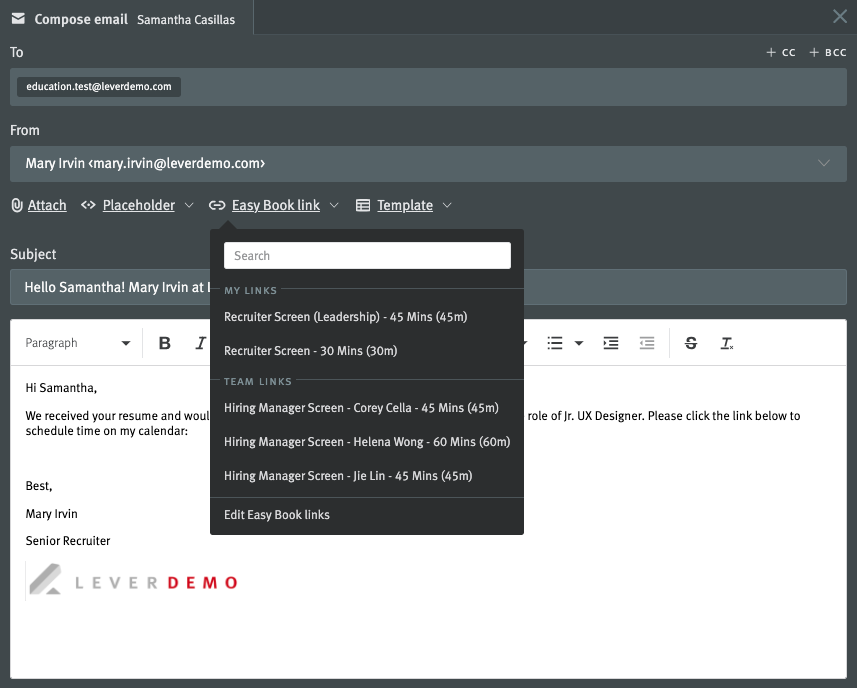 Create and Use Easy Book Links