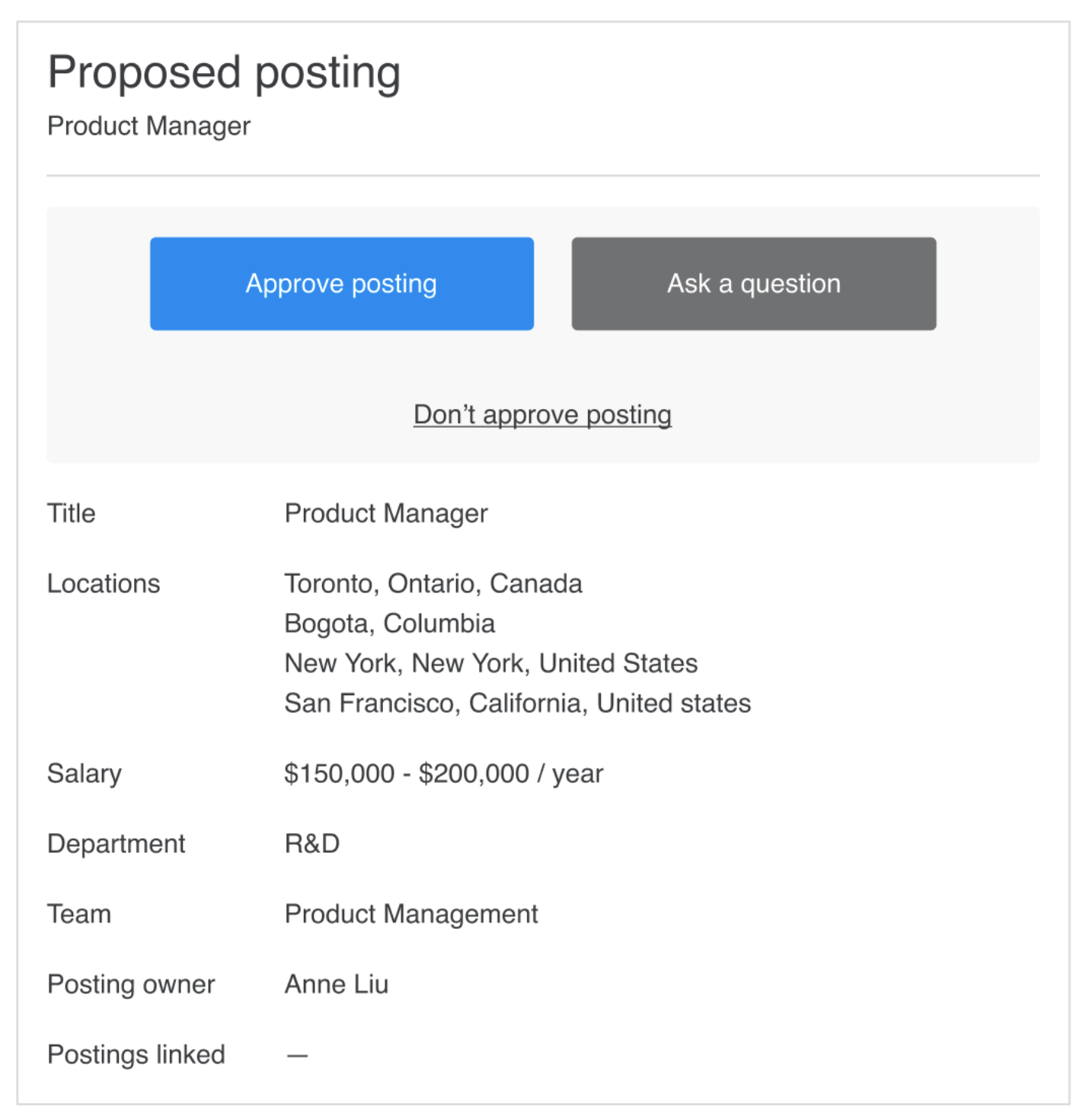 Creating and managing Multi-Location Postings