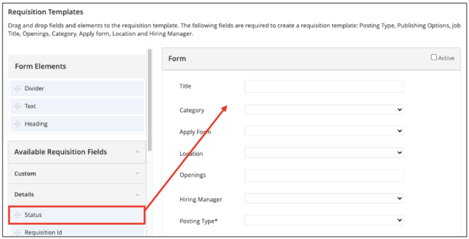 Create Requisition Template