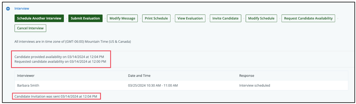 Request Candidate Availability
