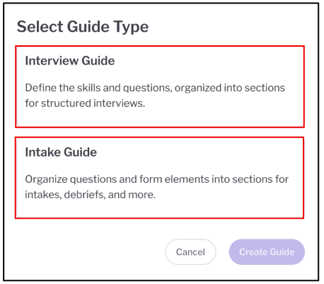 Intake Meeting and Meeting Guides