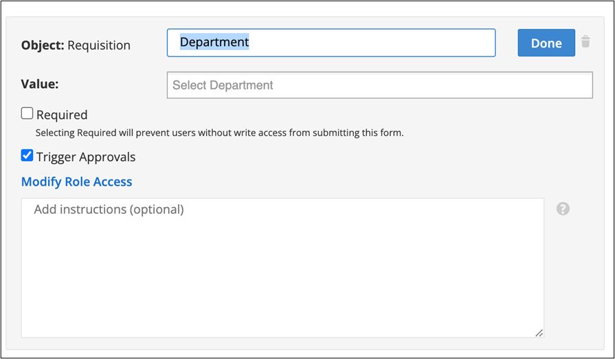 Edit Pre-defined and Custom Fields