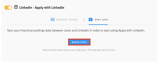 Enabling and using the Apply with LinkedIn integration