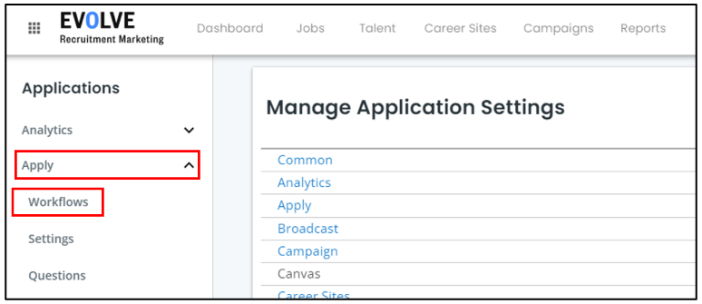 Application Review (Apply Workflow)