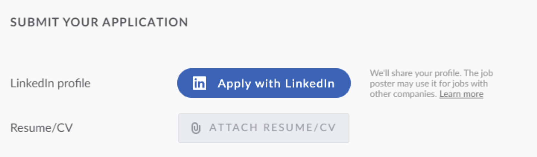 Enabling and using the Apply with LinkedIn integration