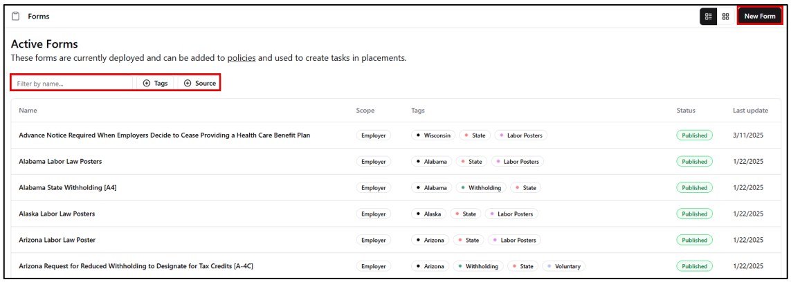 Forms in Onboarding