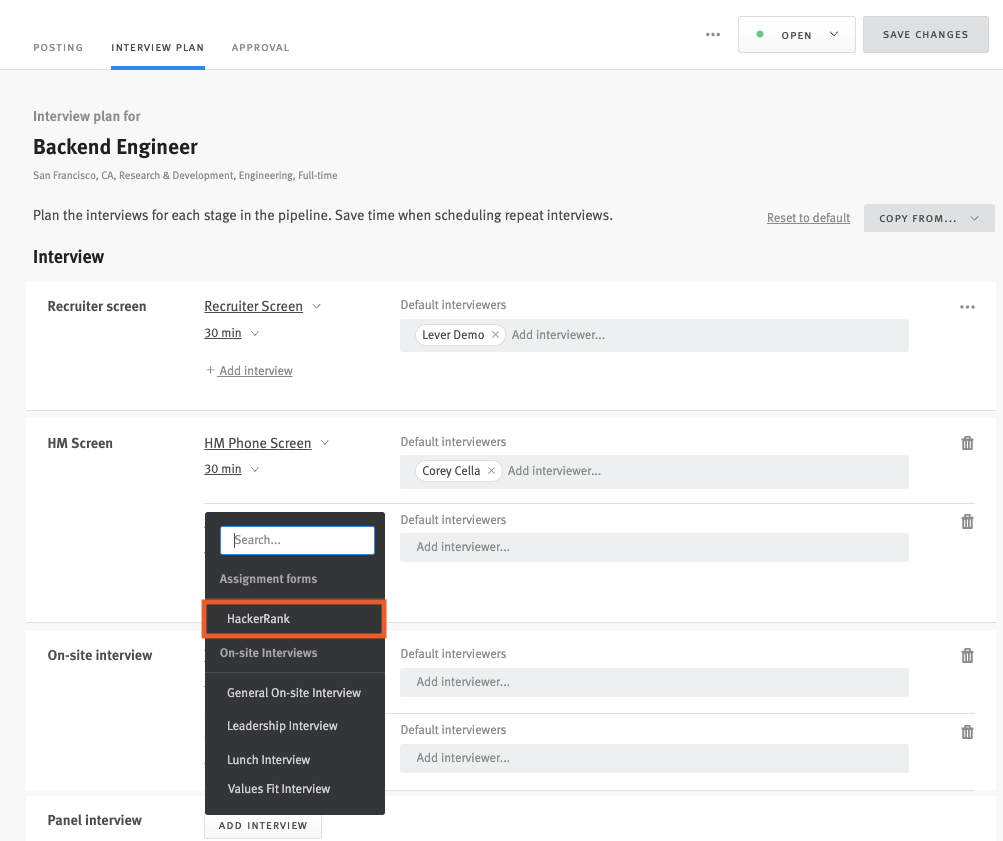 Enabling and using the HackerRank Tests integration