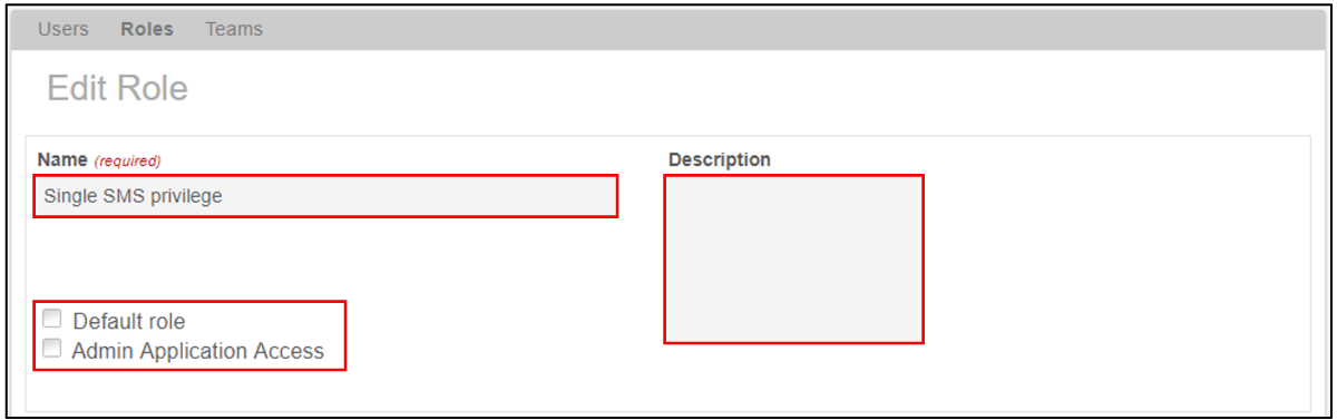 Add / Edit User Roles