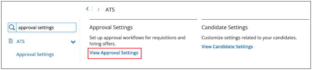 Setup Approval Chains