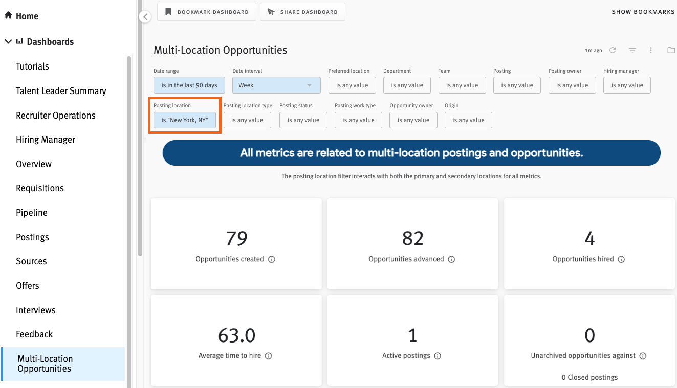 Creating and managing Multi-Location Postings