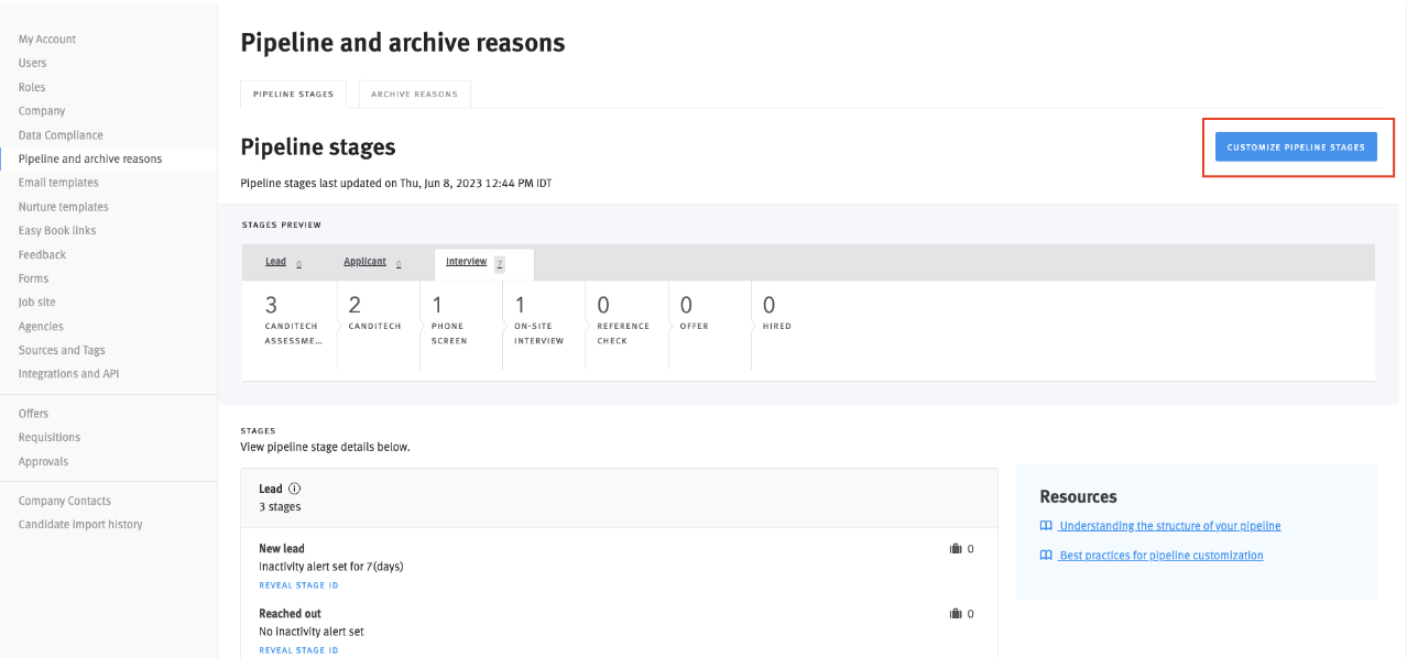 Enabling and using the Canditech integration