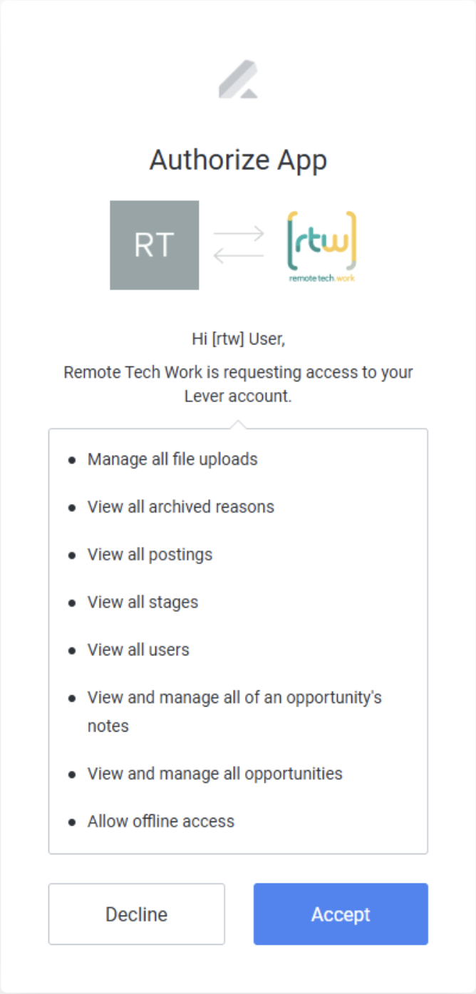 Enabling and using the [rtw] Remote Tech Work integration