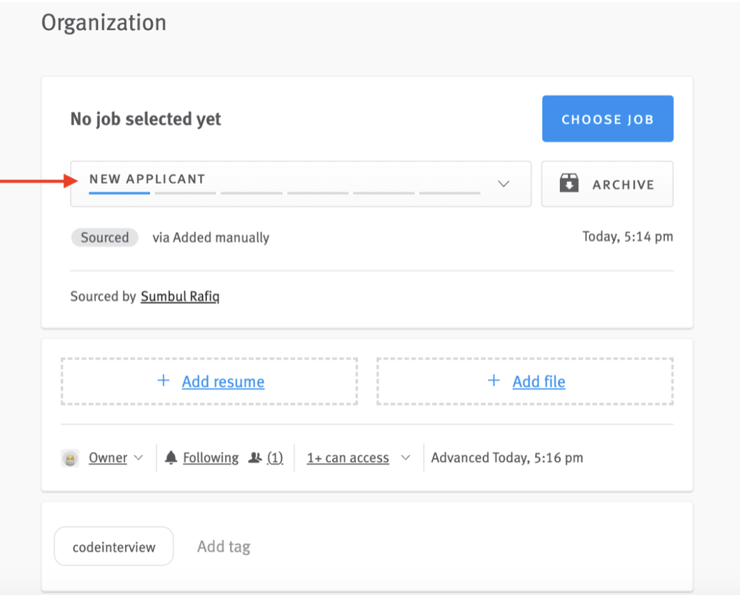 Enabling and using the Code Interview integration