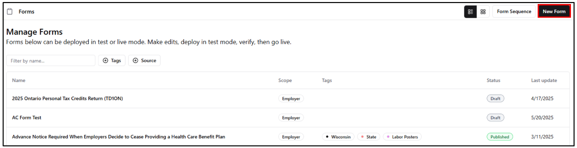 Forms in Onboarding