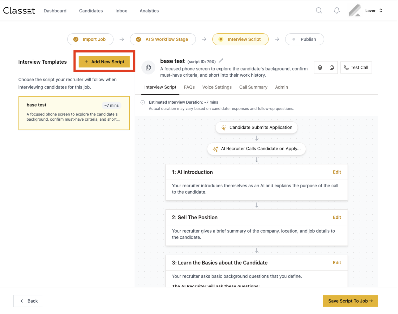 Enabling and using the Classet integration