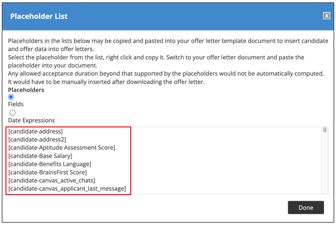 Add Offer Letter Templates
