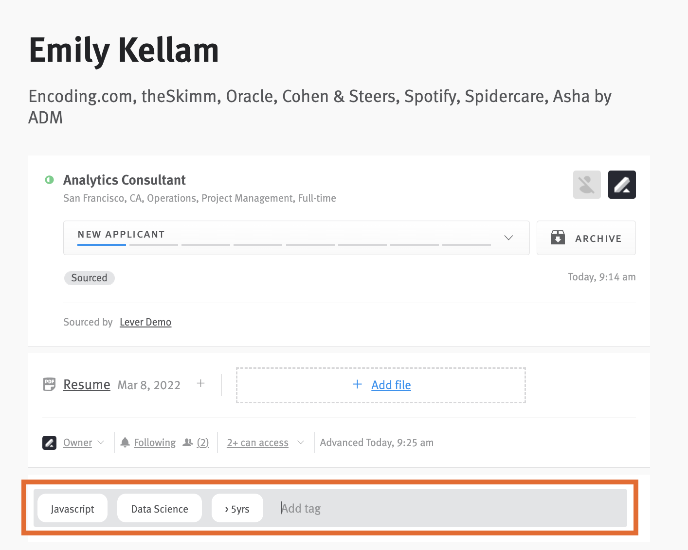 Create and Use Tags