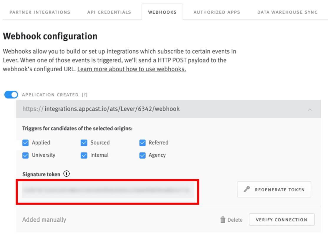 Enabling and using the Appcast integration