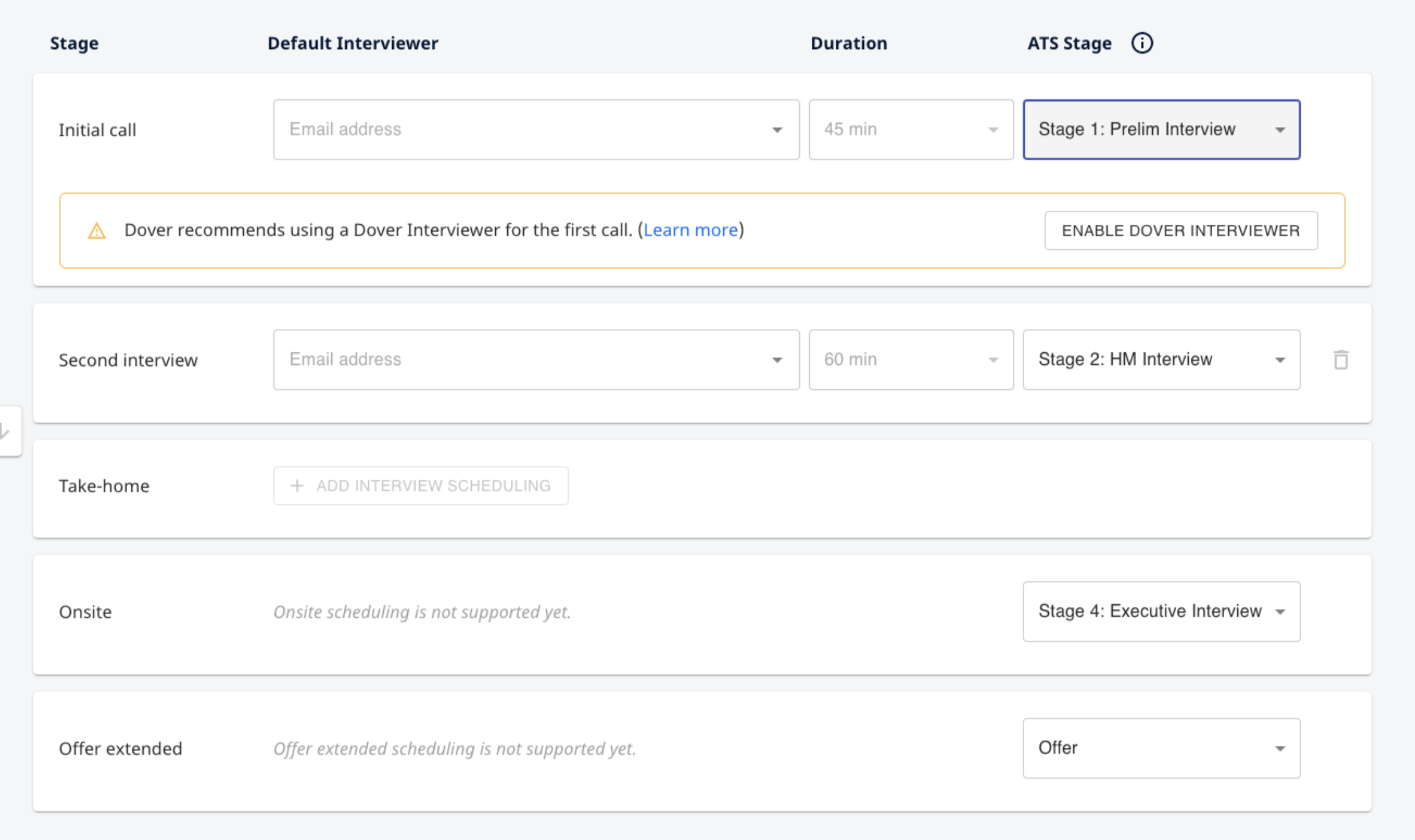 Enabling and using the Dover integration