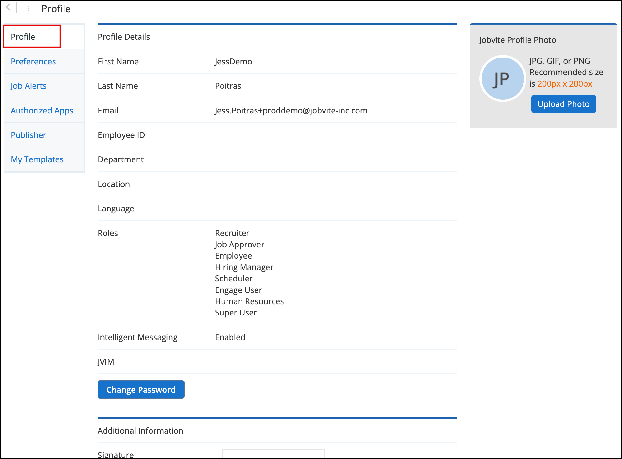 My Account Overview