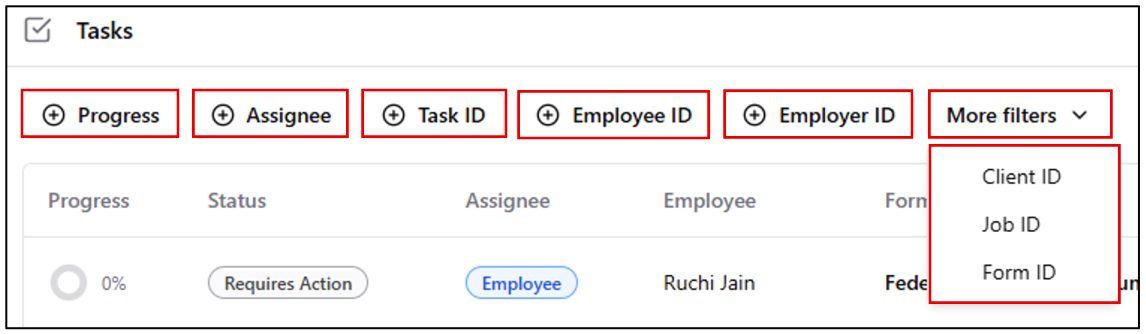 Tasks in Onboarding