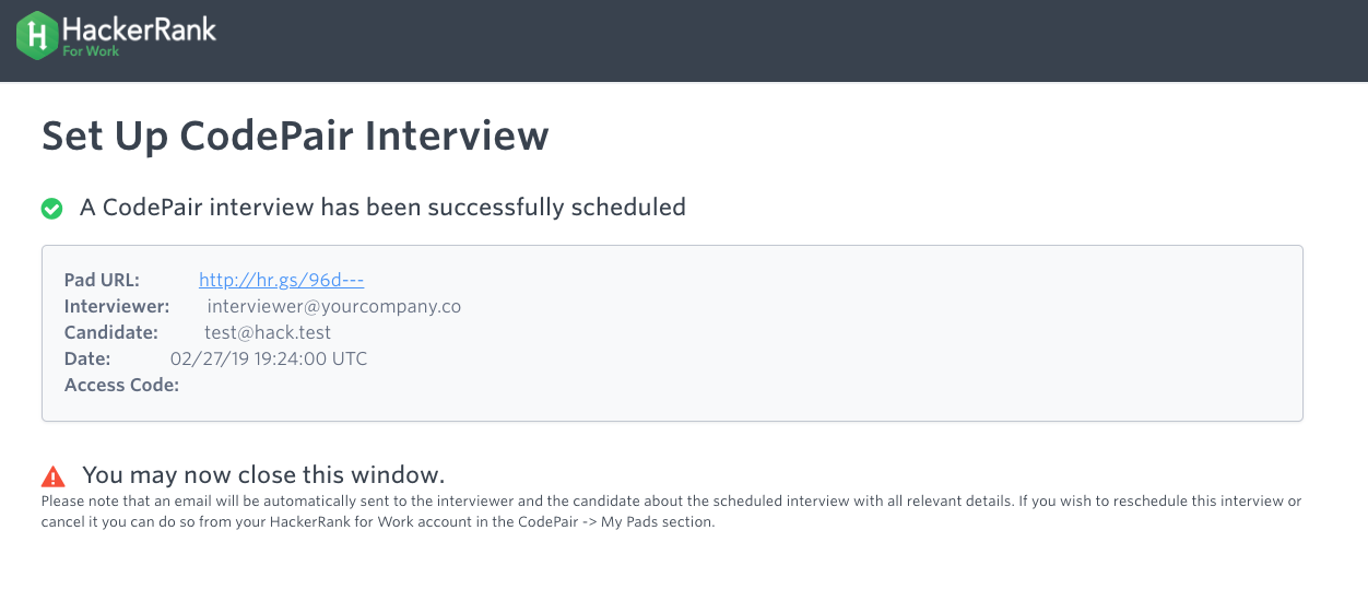 Enabling and using the HackerRank CodePair integration