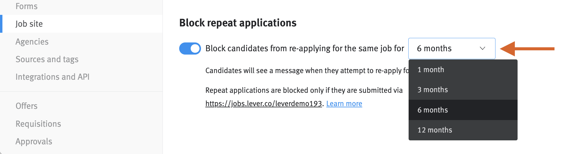 Blocking repeat applications
