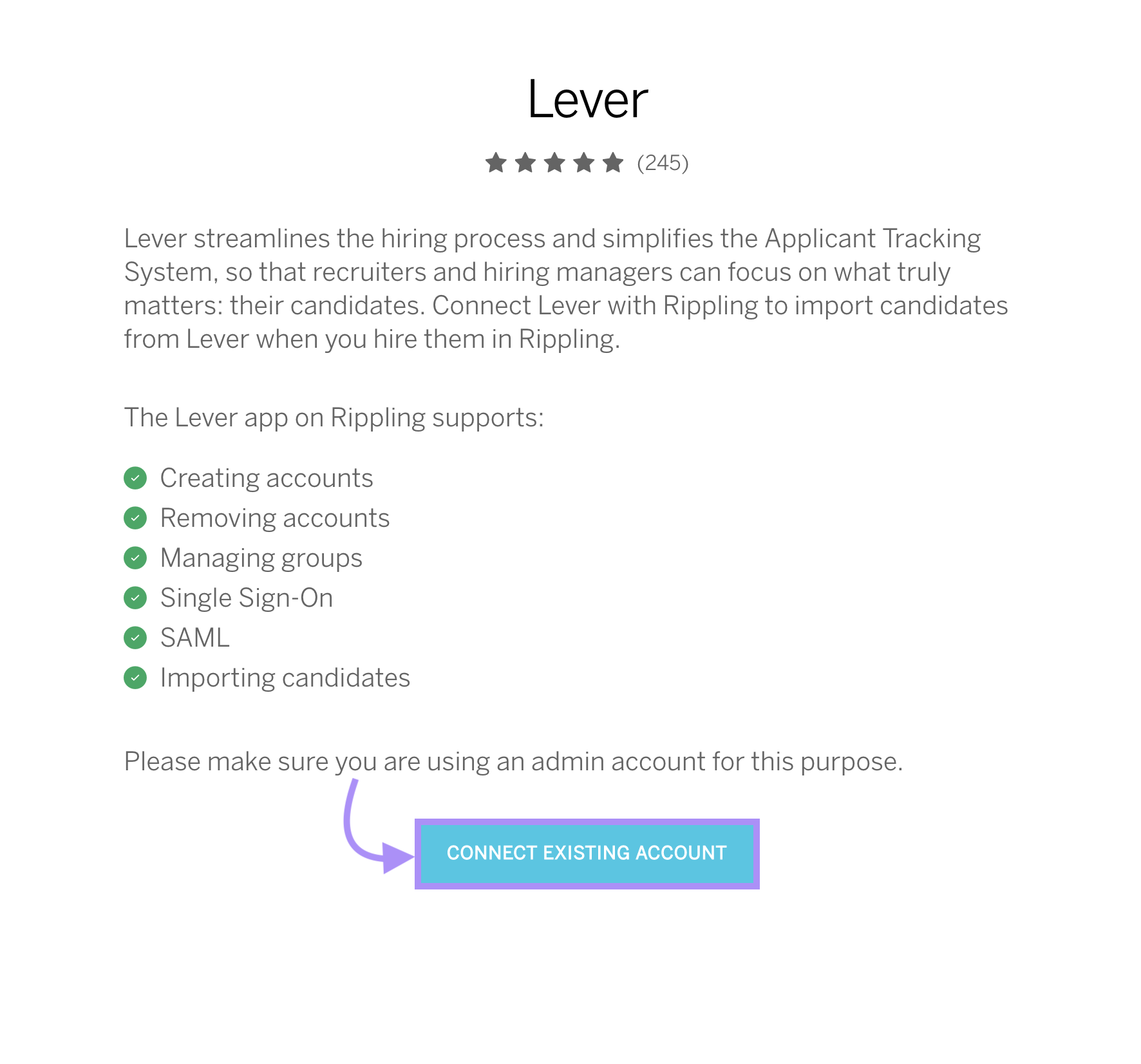 Enabling and Using the Rippling Integration