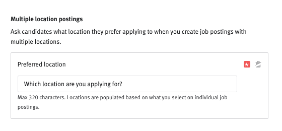Creating and managing Multi-Location Postings