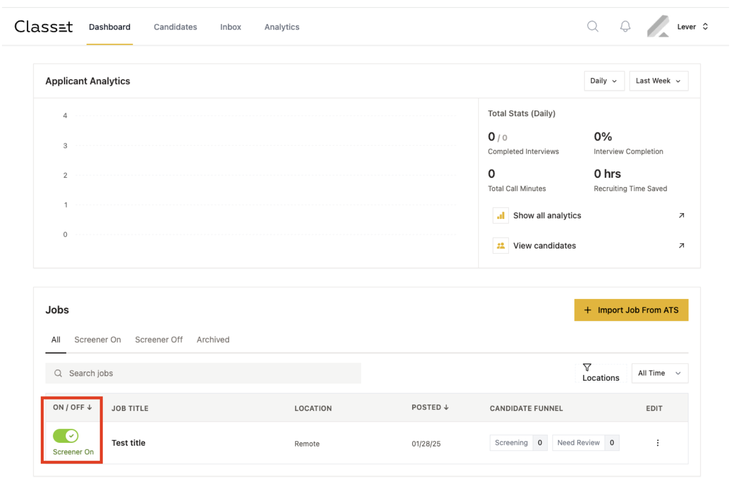 Enabling and using the Classet integration