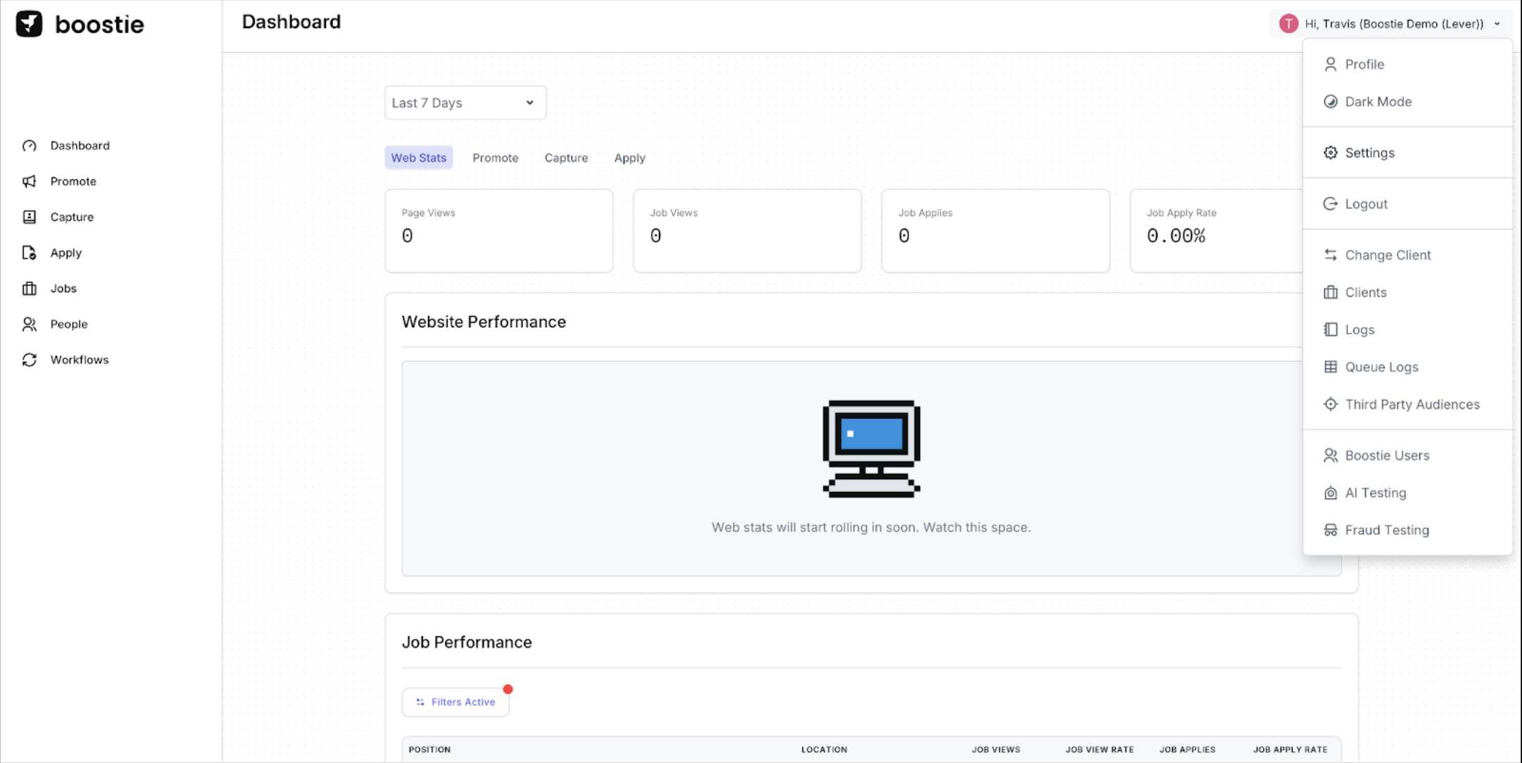 Enabling and using the Boostie integration