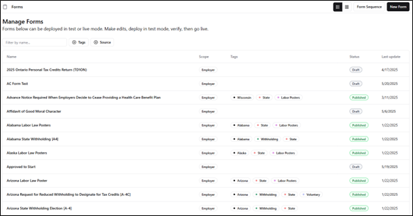 Forms in Onboarding