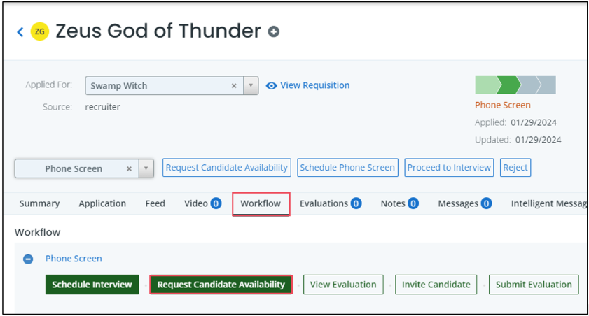 Request Candidate Availability
