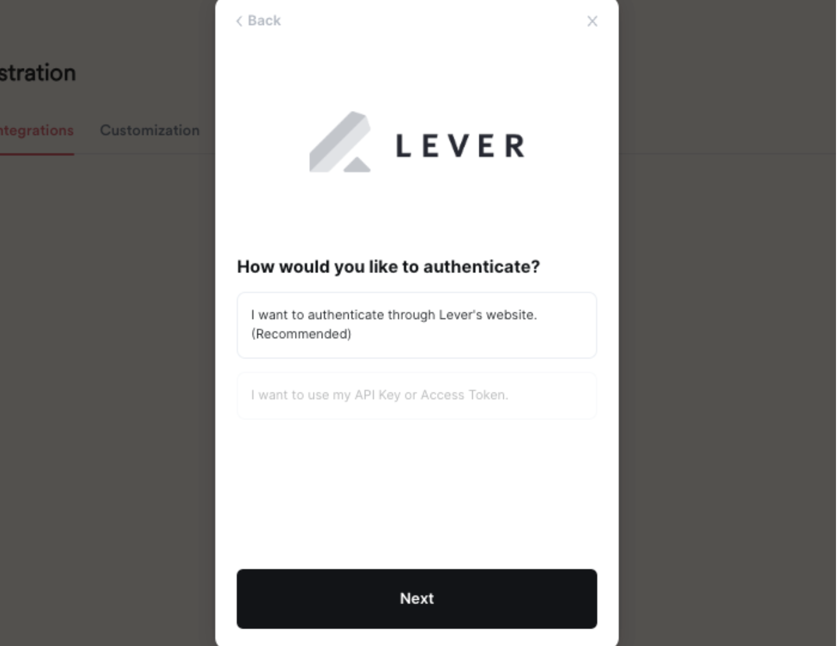 Enabling and using the Hireguide integration